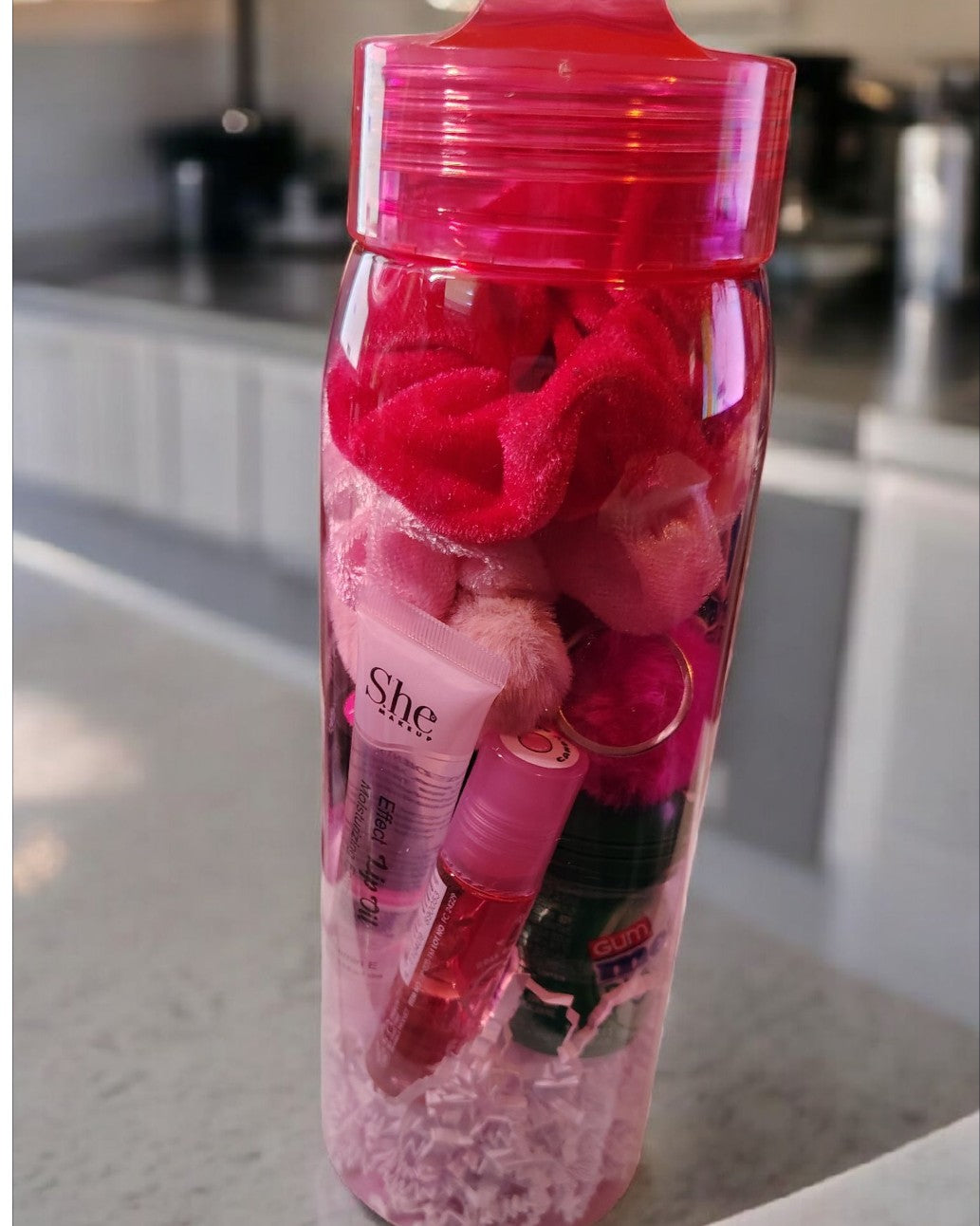 Stuffed bottle